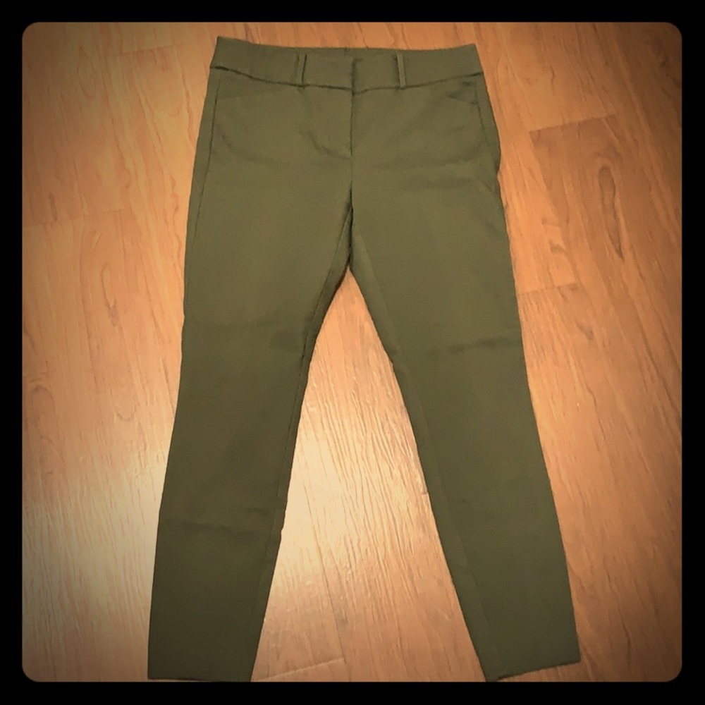 Loft, marissa skinny pants- army green size 6